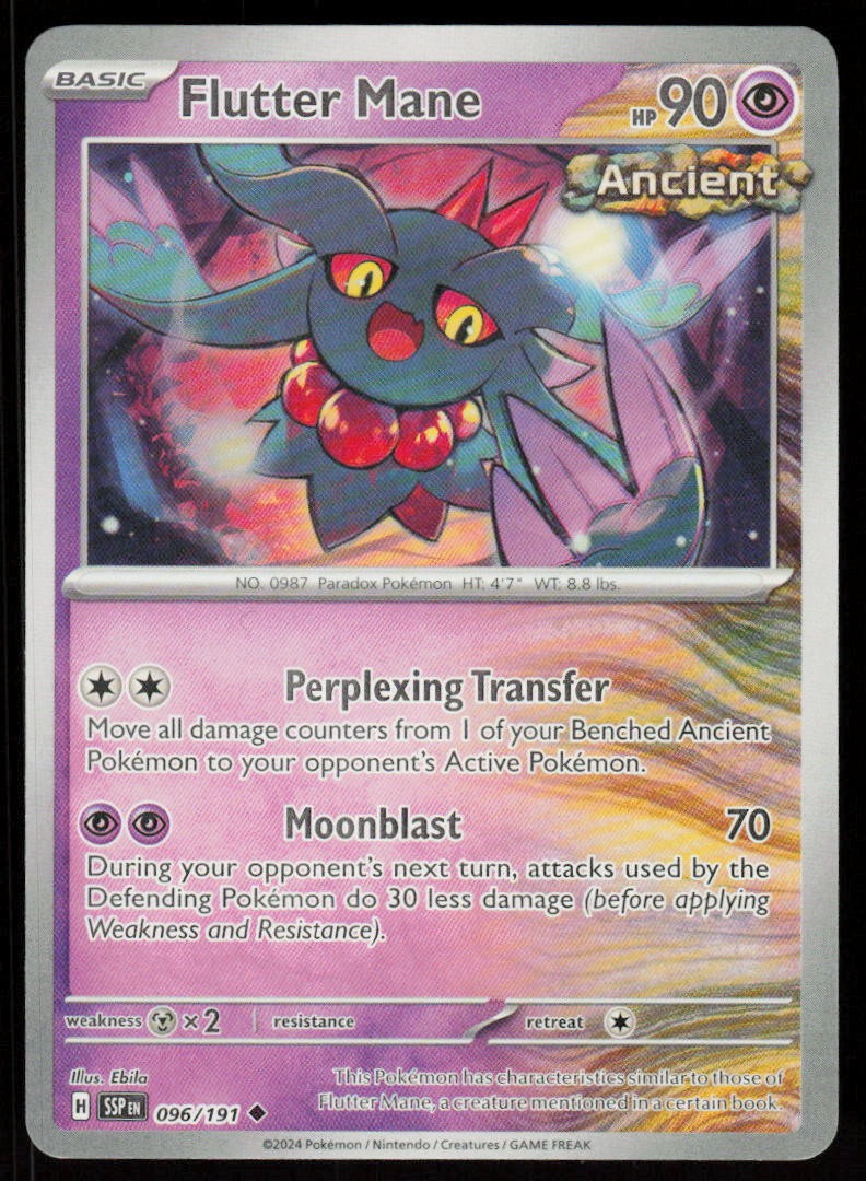 Flutter Mane 096/191 Uncommon Surging Sparks Pokemon Near Mint