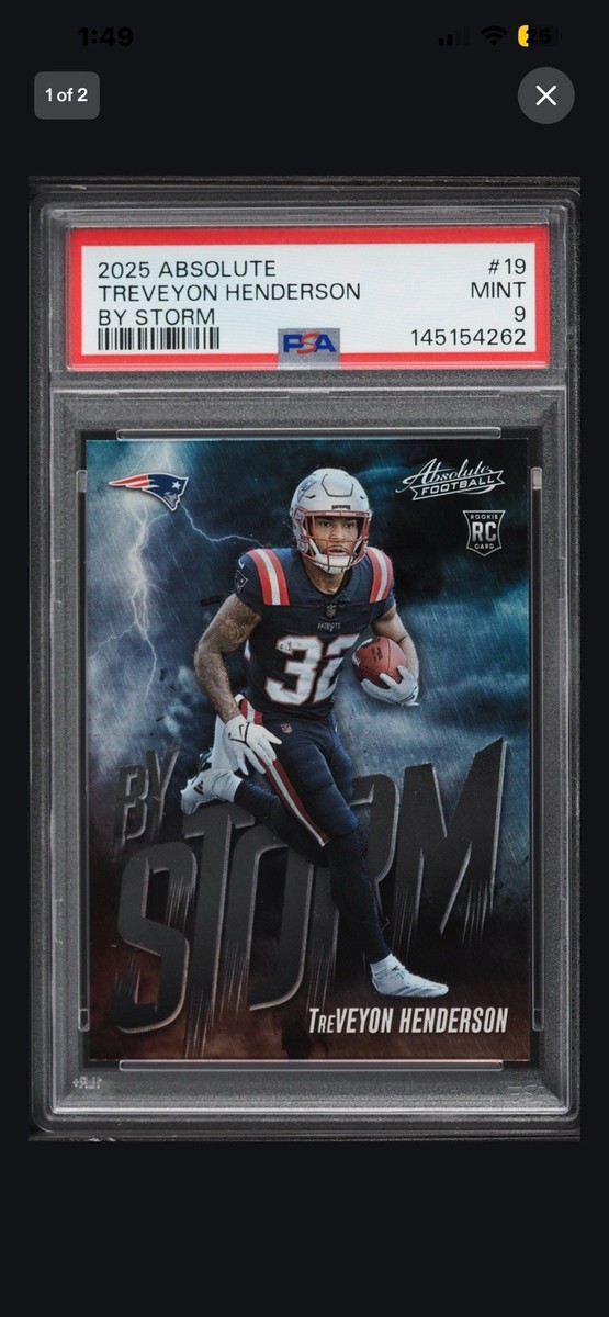 2025 Panini Absolute - By Storm TreVeyon Henderson #19 (RC) for