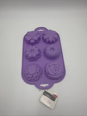 Wenko Silkon Backform Form Blumen Kuchenform Fondantform Muffin Muffinform
