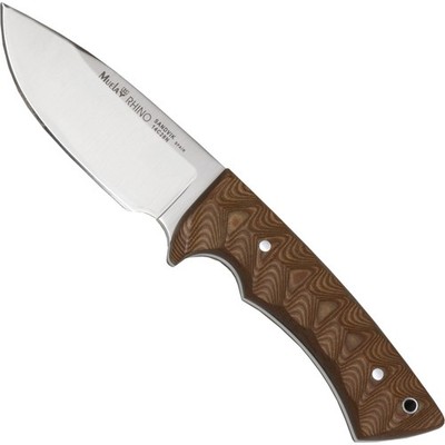 Muela Rhino Micarta brown Fahrtenmesser Jagdmesser Lederscheide