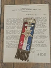 GAR LAFAYETTE INDIANA SOLDIERS HOME POST BADGE & OLIVER MORTON LETTER