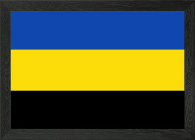 Gelderland Flagge gerahmtes Wandbild Poster Leinwanddruck Bild