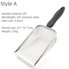 Cat Litter Scooper Metal Scoop Sifter Deep Shovel Cleaner Tool for Cleaning Box