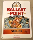 Vintage Ballast Point Sculpin Fish IPA Thick Metal Sign Bar Decor San Diego