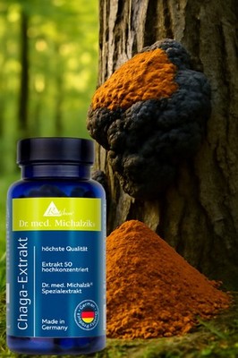 Chaga Extrakt 50 Biotikon   Dr. med. Michalzik   Vegan, Glutenfrei & Rein