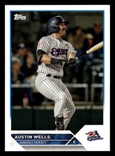 Austin Wells 2023 Topps Pro Debut #PD-10 Somerset Patriots YANKEES ROOKIE