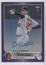 2022 Topps Chrome Rookie Purple Refractor /250 Spenser Watkins #RA-SW Auto 11t9