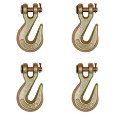 (4) Ganchos de agarre de horquilla G70 de 5/16" correa de cadena de remolque de transporte para camión de plataforma plana