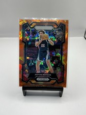 2024-25 Panini Prizm Draft Picks - Anton Watson #76 Orange Ice Prizm (RC)
