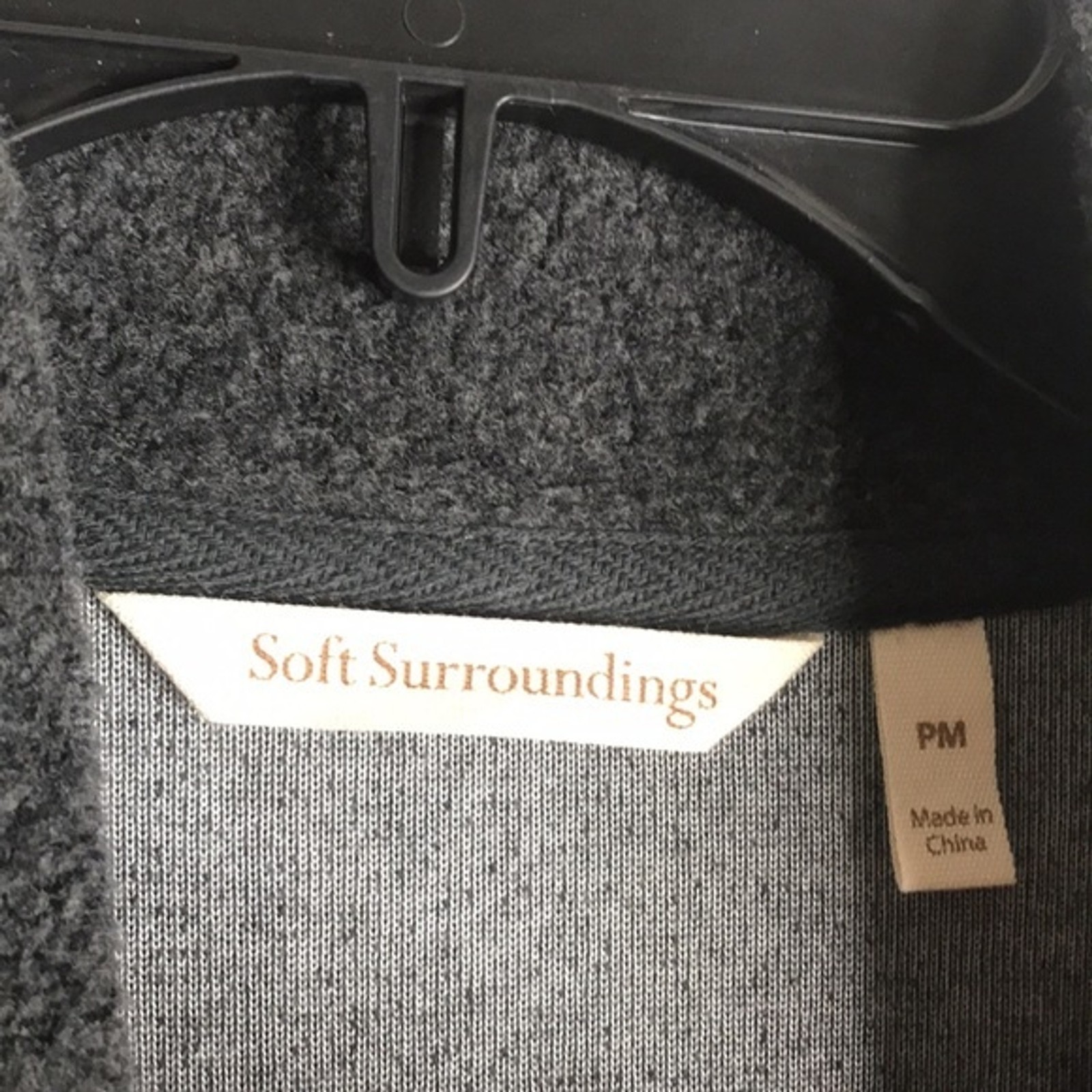 Soft Surroundings Gray Cuddle Pullover sweater to… - image 5