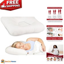 Tri-Core Cervical Support Pillow Gentle Orthopedic Neck Relief for Sleepers