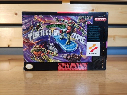New ListingTeenage Mutant Ninja Turtles IV: Turtles in Time - Super Nintendo - SNES - 1992