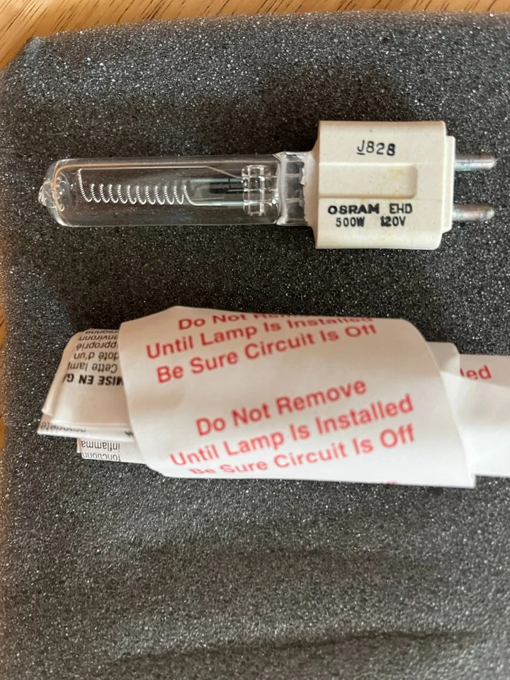 Lot NOS OSRAM 8 EHD 500W 120V EHD/ 2 EHG Replacement Lamp - Image 2 of 3