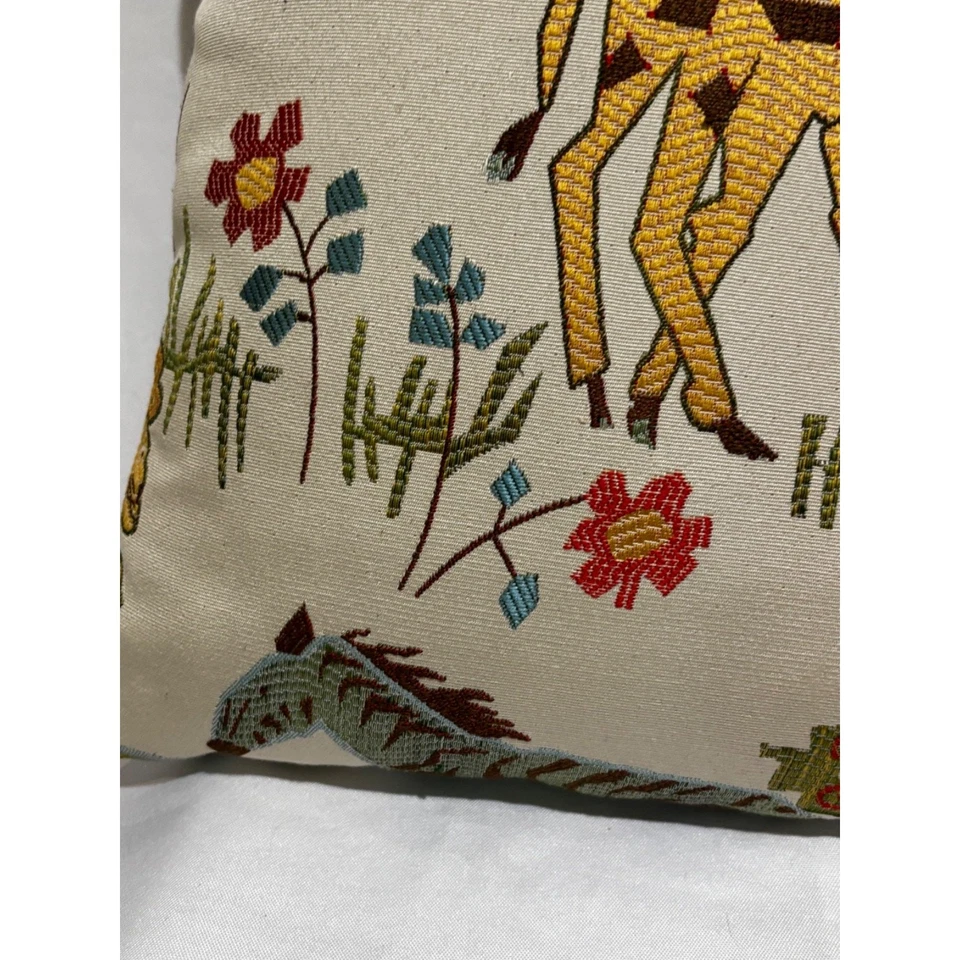 Nursery child’s room Safari zoo animals Tapestry Pillow Throw adorable custom - Image 3 of 4
