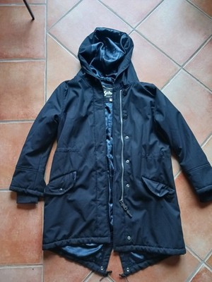 Schott Damen Parka Winter Jacke Mantel Gr. M 40 Dunkelblau