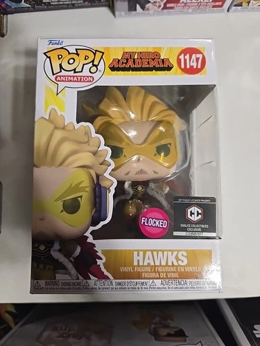 Funko Pop! Vinyl: My Hero Academia - Hawks (Flocked)  Chalice C  (CCI) Ex #1147