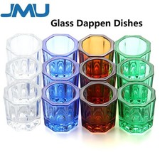 12Pcs Dental Dappen Dish Mixing Bowls Crystal Acrylic Powder Cup Nail Art Tool