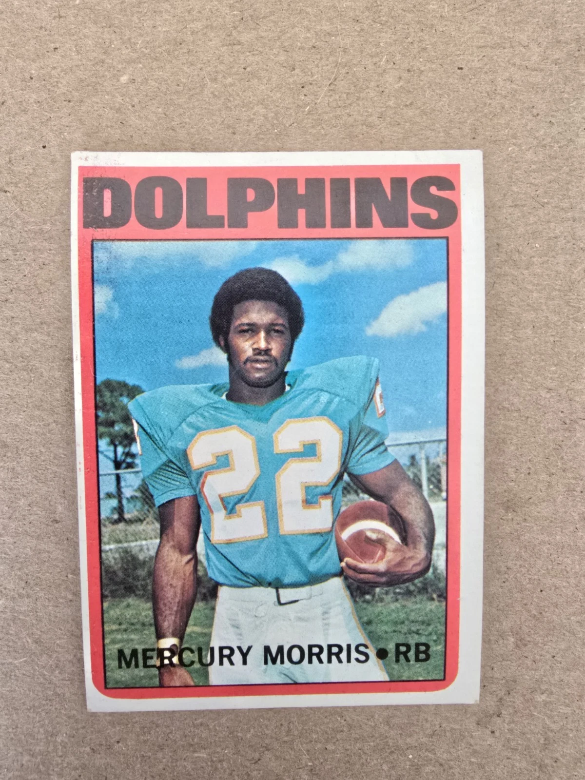 Mercury Morris trading card