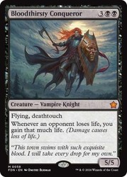 Bloodthirsty Conqueror #58 Foundations (FDN) Mythic Rare