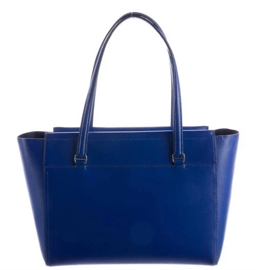 😎😎😎NUEVO SIN ETIQUETAS TORY BURCH AZUL REAL Plata Parker LTR Bolso de Hombro Bolso para el Polvo R/$470 Foto 4 de 4