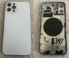 Apple iPhone 12 pro rear housing back glass chasis White  397 