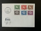 Switzerland 1957 #9O1-9O3,9O6,9O8-9O9 UPU Officials - FDC