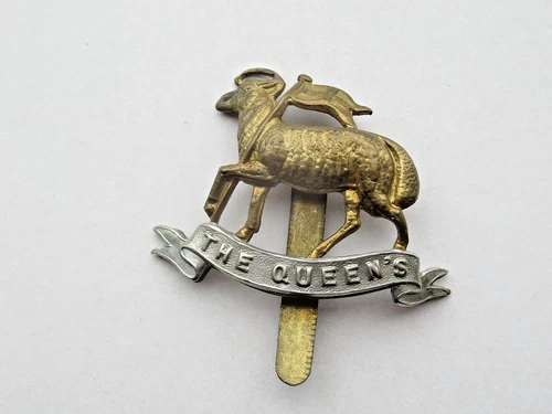 WW1 Era The Queen's (Royal West Kent) Cap Badge