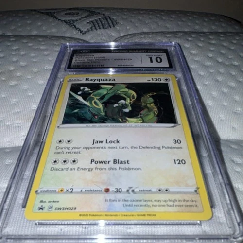 Rayquaza SWSH029: Black Star Promo Cosmos Holo CGC 10 Pokémon Card