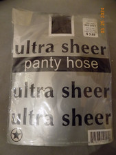 Vintage new old stock ultra sheer grey women's pantyhose