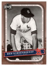 Red Schoendienst - St. Louis Cardinals - 2005 UD Classics Baseball # 80 MT