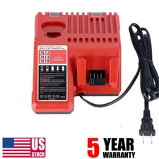 Charger For Milwaukee M18 & M12 48-59-1812 M12-18C Li-Ion Battery Charger