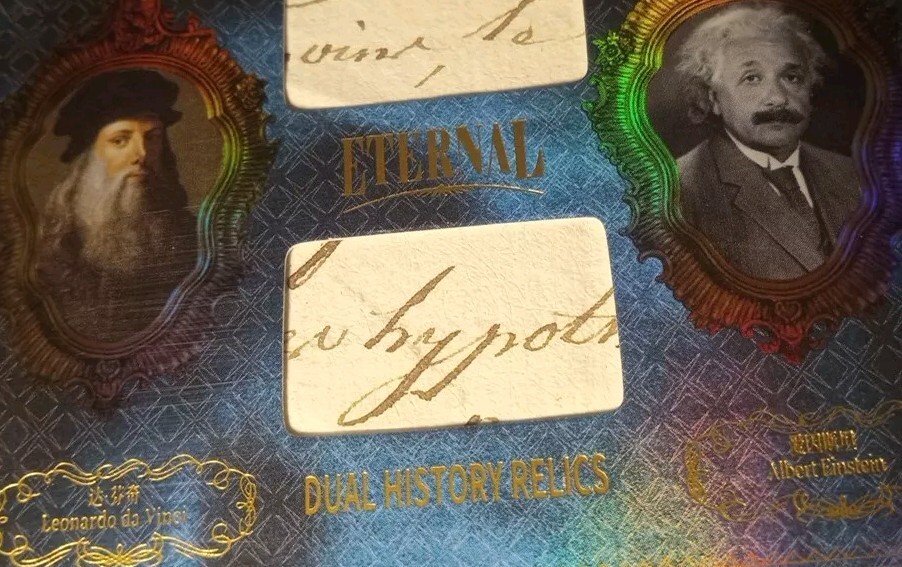 Albert Einstein Relic Eternal Cuts Leonardo Da Vinci Memorabilia