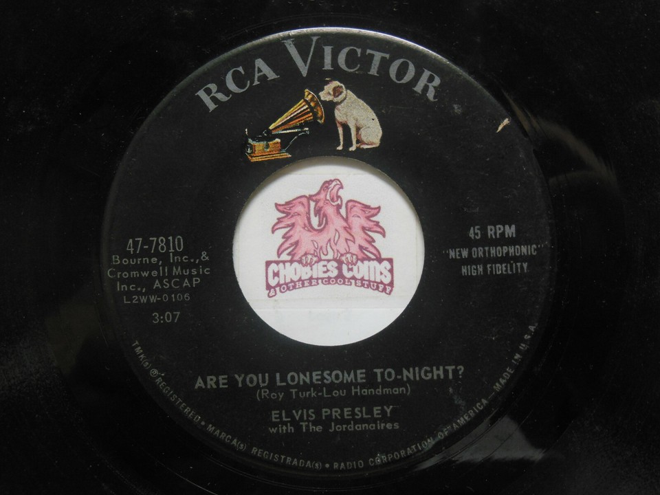 Elvis Presley: Are You Lonesome To-Night? / I Gotta Know, 45 RPM VG (SB ...