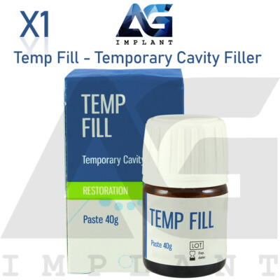Temp Fill Temporary Cavity Filler Dental Self Cure Hydrophilic Zinc Material 40g