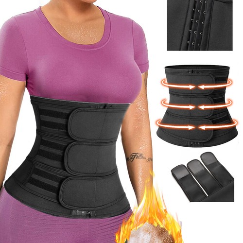 Women Waist Trainer Corset Sauna Sweat Weight Loss Body Shaper Gym Shapewear US - 第 1/35 張圖片