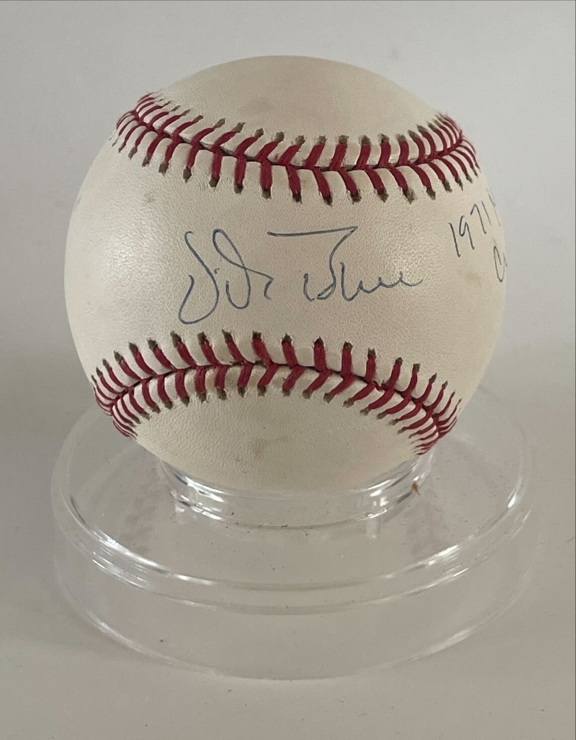 VIDA BLUE 1971 M.V.P.  CY YOUNG AUTOGRAPHED SIGNED OMLB BASEBALL