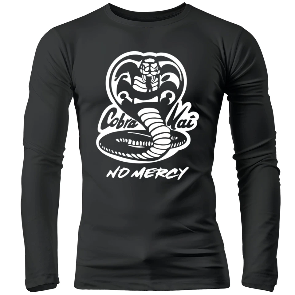 Cobra Kai Karate Kid No Mercy Brazilian jiu-jitsu Adult Long Sleeve Rash Guard - Image 2 of 4
