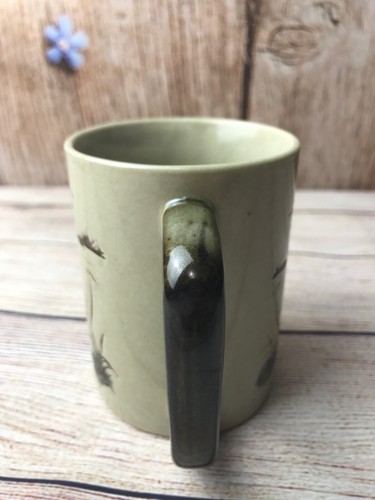 Coffee Mug Geese Ceramic Double Sided Beige & Brown 3.75" EUC - Bild 4 von 6