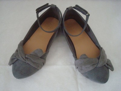 navy ankle strap flats