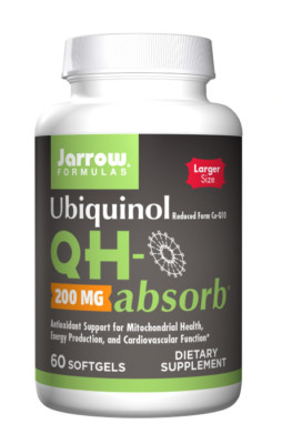 SALE Jarrow Formulas Ubiquinol QH-absorb, 200 MG, 60 SOFTGELS Best By 08/2026+