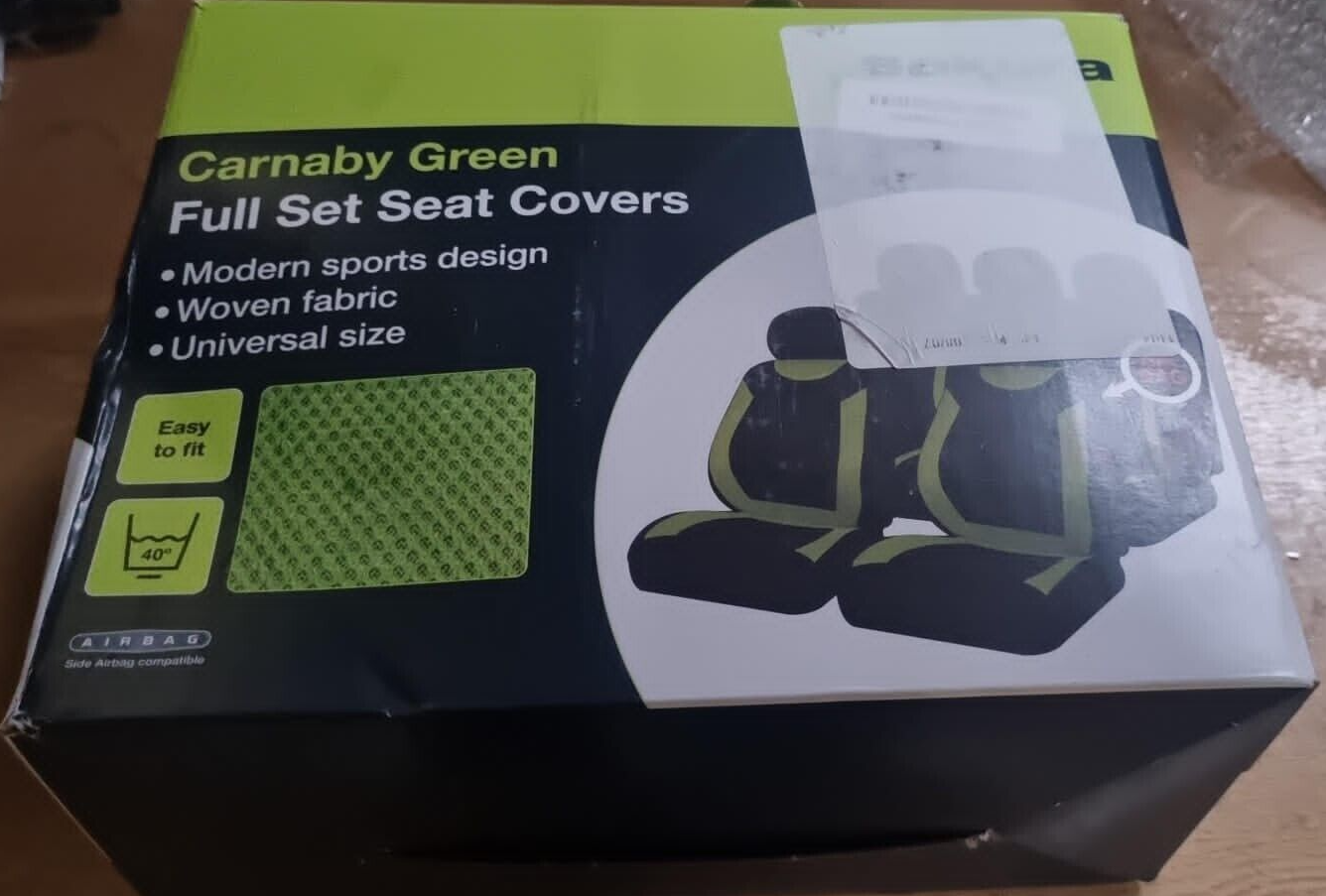 Car Seat Cover Set Universal Size Elasticated , Washable & Easy Fit -Sakura NEW-image