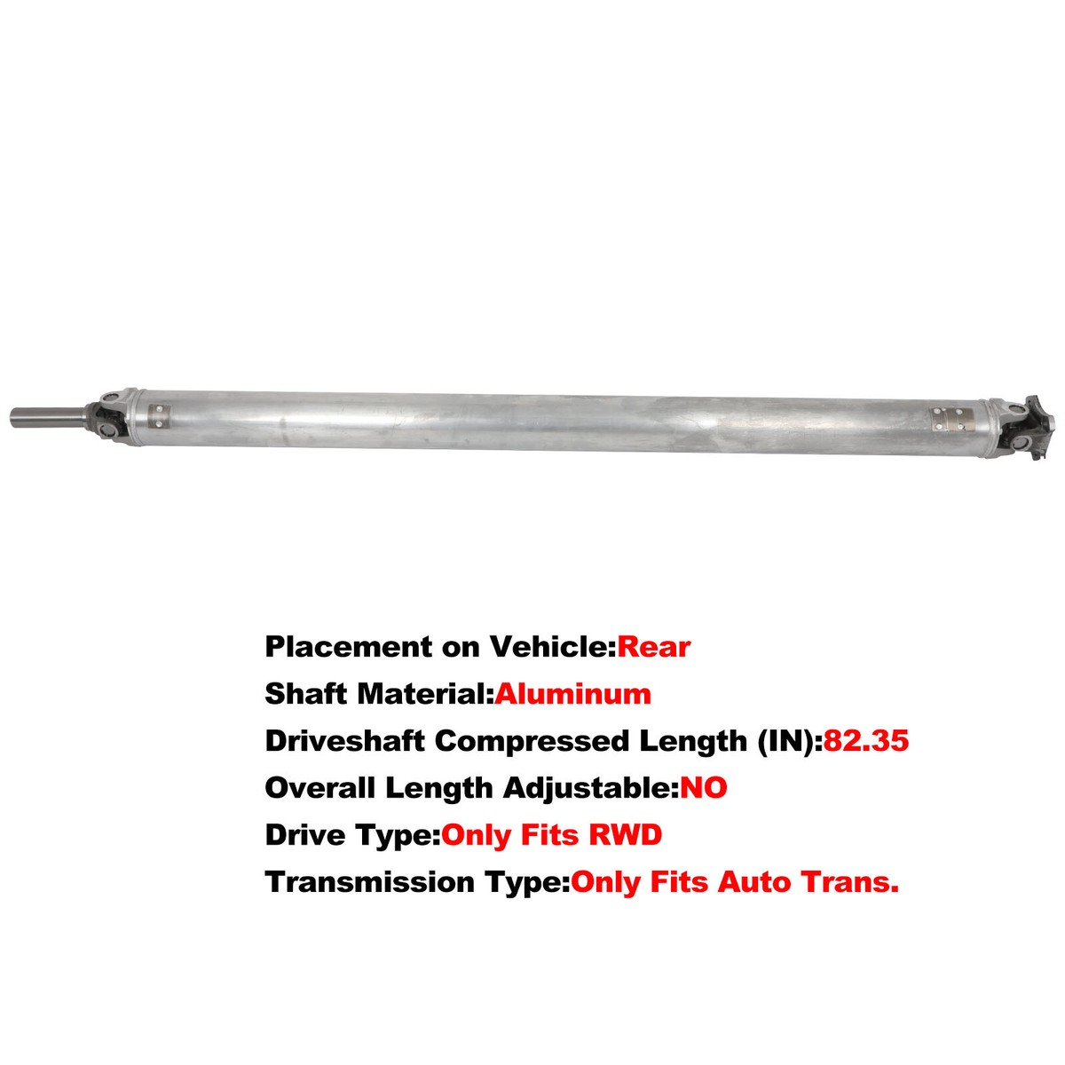 Rear Drive Shaft Assembly Fits 2002-2008 Dodge Ram 1500 V8 5.7L