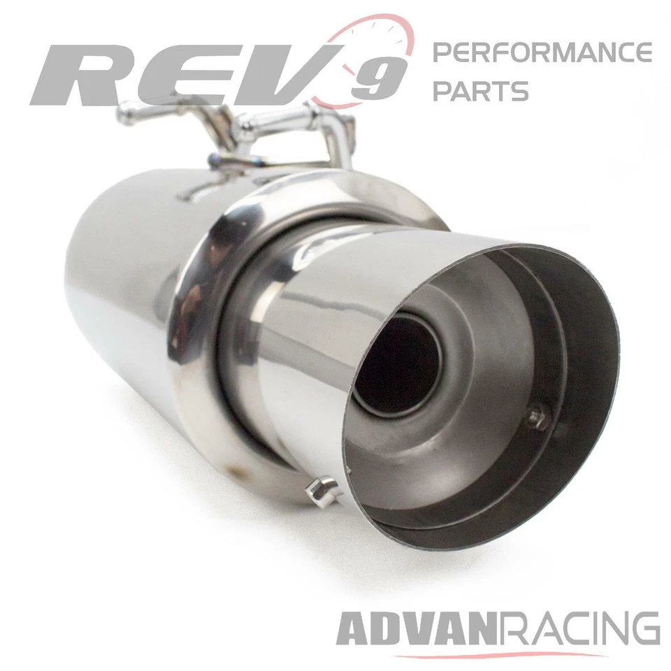 Kit de escape trasero gato salida única acero inoxidable Rev9 para SCION FR-S 13-16 4"... Foto 4 de 4