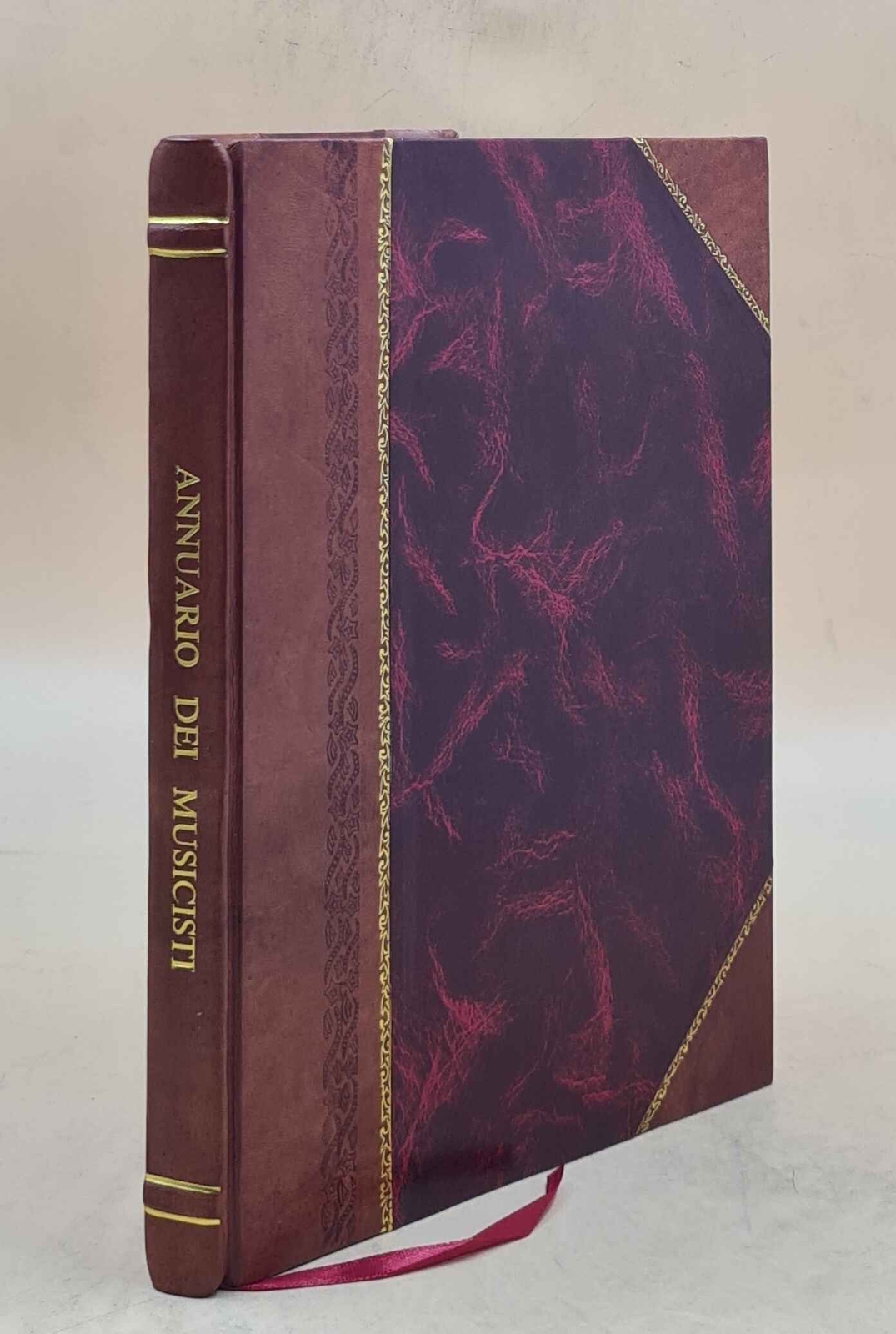 Annuario Dei Musicisti 1913 Leather Bound Manuale Cultori Amatori