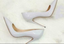 Women's Super High Heels Stilettos Pumps Pointed Toe Patent Leather Sexy Shoes S