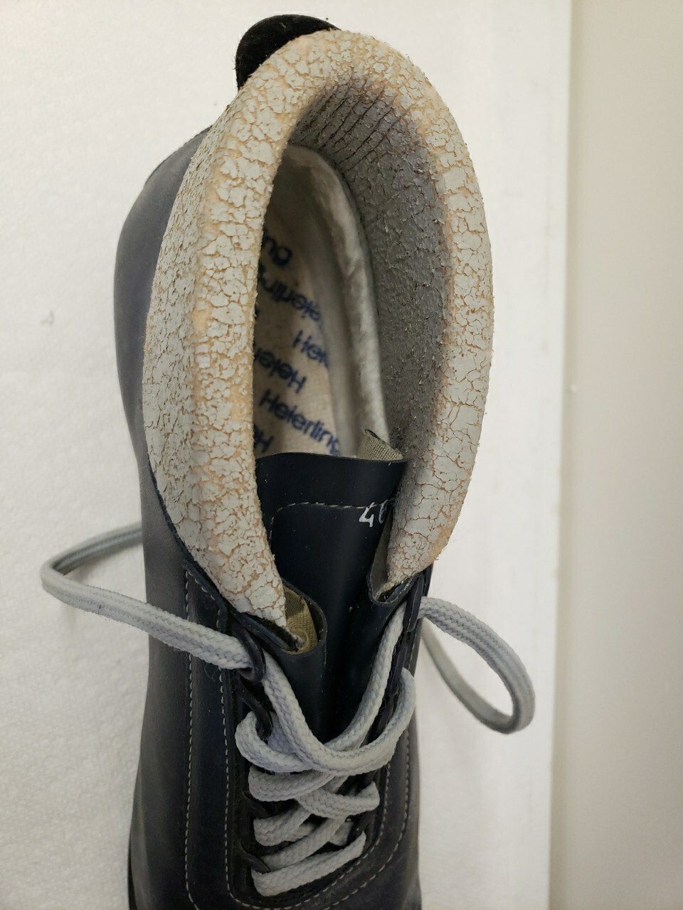 Vintage Heierling Mens EU 46 Nordic 75mm Cross Country Ski Boots Used W