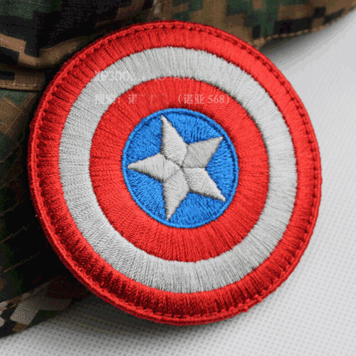 Captain America PATCHES BADGE USA ARMY EMBROIDERED Hook PATCH - Picture 3 of 6