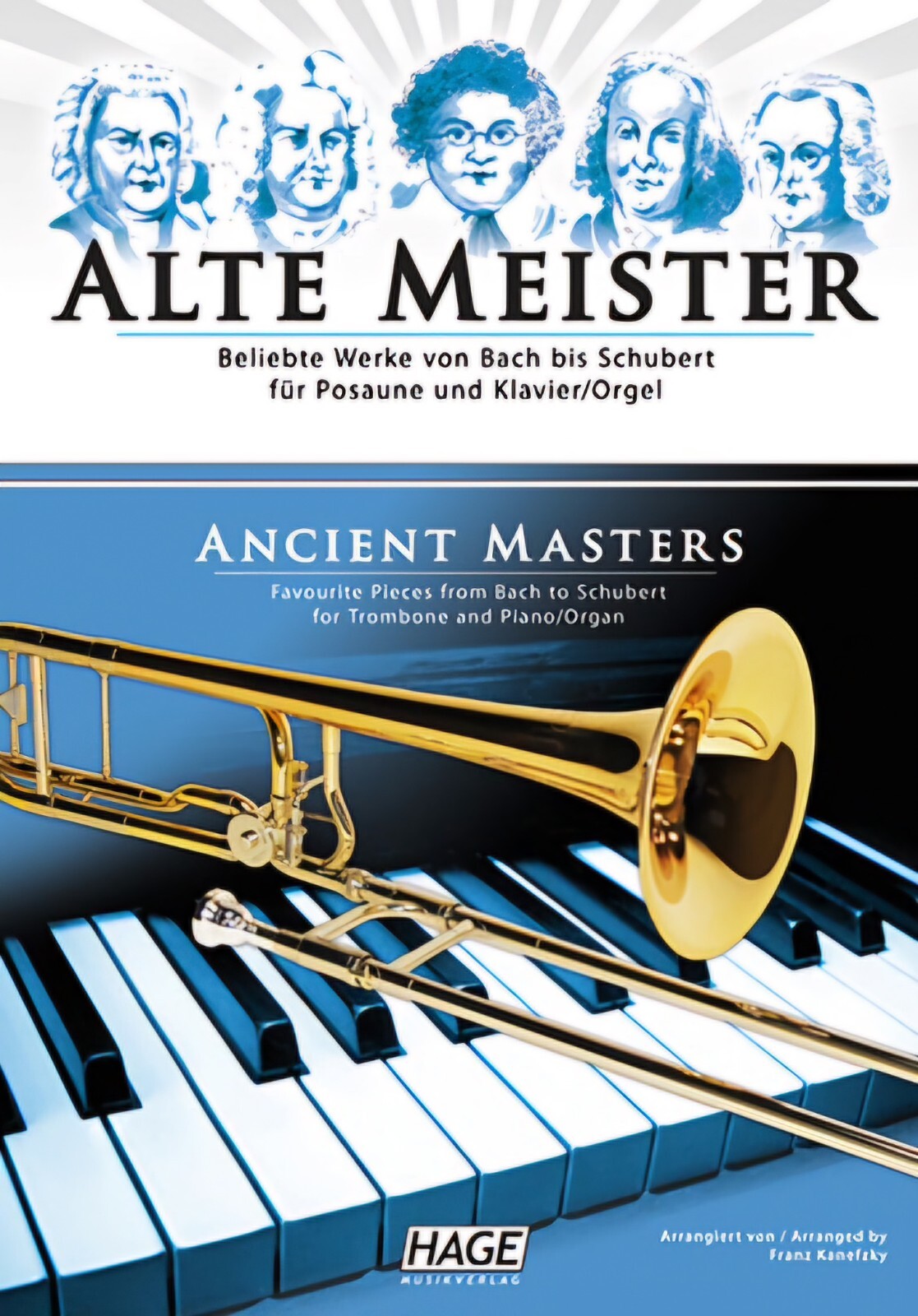 Musiknoten: Alte Meister für Posaune und Klavier (Orgel)