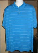 Champion Men's Duo Dry Polo Golf Shirt XL Blue/White