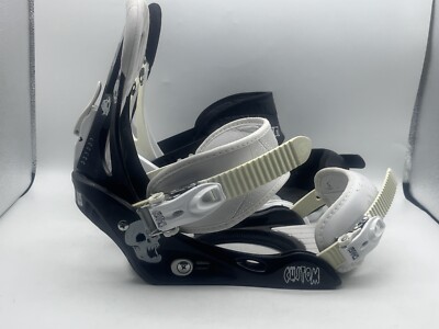 Burton Custom Snowboard Bindings - Adult Men's Medium Black White